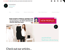 Tablet Screenshot of fashionreview.com.au